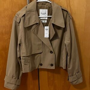 Abercrombie Cropped Trench Coat